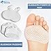 DALIVA Metatarsal Pads Forefoot Pad - Ball of Foot Cushions - Metatarsal Cushion Mortons Neuroma - Metatarsal Foot Pads - Gel Foot Cushion - Mortons Neuroma Callus Metatarsal - Soft Gel Foot