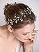 fxmimior Wedding Bridal Vintage Leaf Headband Headpiece Tiara Bride Hair Accessories (gold)
