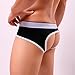 OutTop Mens Jockstrap, Mens Sexy Gay Underwear for Sex (Black, Medium)