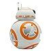 BulbBotz Star Wars BB-8 Kids Light up Alarm Clock | White/Orange | Plastic | 3.5 inches Tall | LCD Display | boy Girl | Official