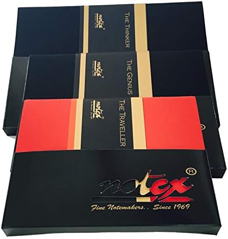 Notex Assorted Journal (Felt Collection, Deep Red, Tan Brown, Sombre Black, Pack of 9)