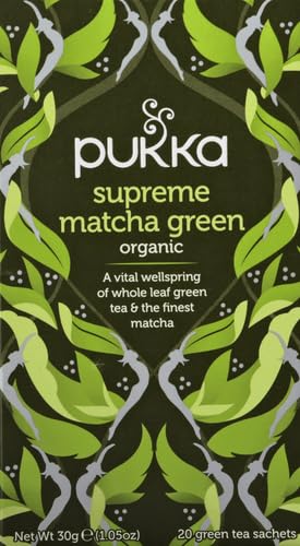 PUKKA HERBAL TEA ORGANIC MATCHA GREEN, 20 CT