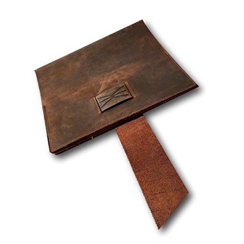 Vintage Brown Leather Journal Wrap by Kauri Design | Genuine Buffalo Leather Journal, Diary, and Notebook Cover - Protect Your Writings, Poems, and Notes