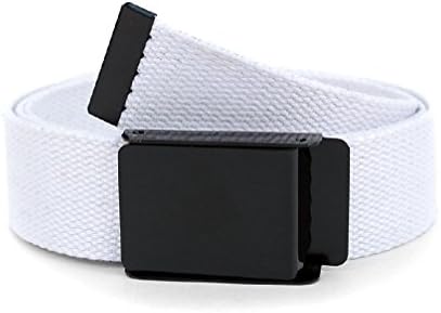 Men's Military Style Solid Canvas Belts