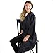 Hair Salon Smock with Pocket - Black Client Wrap Gown - Cutting Robe - Client Gown Salon - Salon Client Gown Robes - Stylist Gown - Spa Gown - Haircut Gown