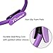 REEHUT Pilates Ring, 14” Power Magic Circle, Superior Unbreakable Pilates Resistance Ring with Dual Grip Handles for Full Body Toning, Exercise and Fitness (Purple)