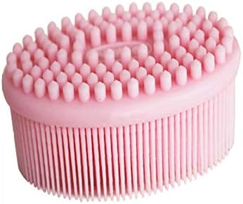 Dzsntsmgs Creative Baby Soft Silicone Scalp Massage Shampoo Shower Brush Body Wash Comb - Pink