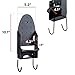 Ironing Board Holder Wall Mount with Heat Resistant Iron Rest for Max 4.2 inch Width Iron, Perfect for Small Dry Iron Travel Size and Older Model, Great for Hanging T-Leg Iron Board on Laundry Room