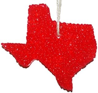 ChicWick Car Candle Strawberry Leather Texas Shape Car Freshener Fragrance