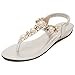Meeshine Womens T-Strap Open Toe Sparkle Flip-Flops Summer Dress Flat Sandals Shoes