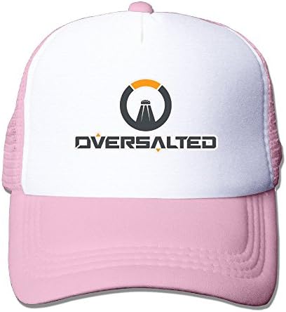 Good Gift - Oversalted Logo - Adjustable Baseball Hat Mesh Back Cap For Adult / Unisex - Pink
