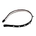 TOOGOO(R) New Fashion Faux Leather Headband Spike Rivets Studded Band Party Punk Hair Band Hair clips Clip Hot (Black)