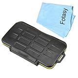 Fotasy MC-SD12 Rubber Sealed Water Resistant Memory Card Case fits 12 SD/SDHC Cards