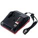 Biswaye Multi-Chemistry Slide Battery Pack Charger PCXMVC for Porter Cable Cordless Power Tool 18V Lithium Ion & NiCad NiMh Battery PC18B PC18BL PC18BLX