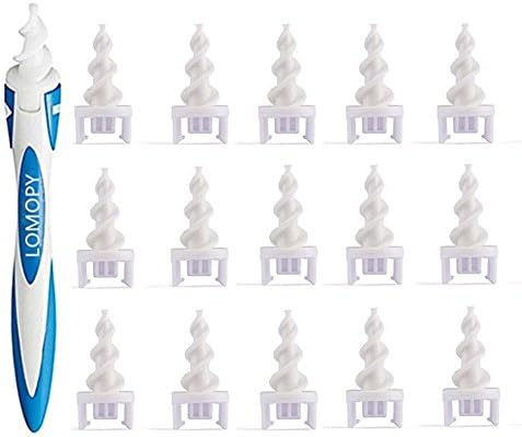 Ear Wax Cleaner,LAMOPY Spiral Safe Sofe Easy EarWax Removal for Ear Wax Removal With 16 Tips Ear Care Kits