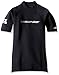 NeoSport Wetsuits Men's XSPAN Short Sleeve Shirt, Black, Large - Diving, Snorkeling & Wakeboarding