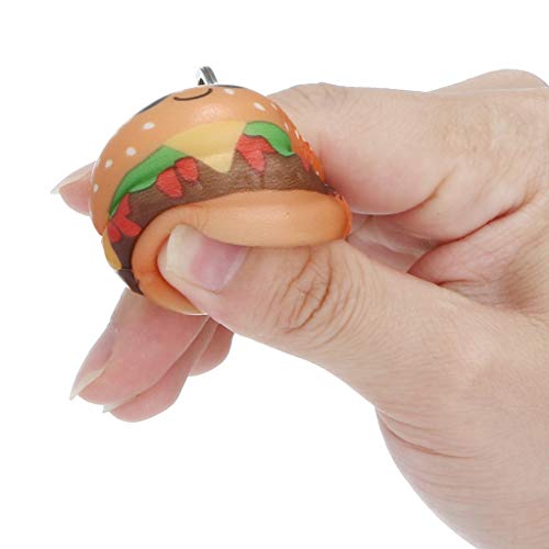 Mikilon Mini Slow Rising Squishy Squeeze Toys Stress Relief Soft Kawaii Jumbo Expression Emoji Hamburger Charm Cream Scented Squishies Set for Kids Adults (Eyes)