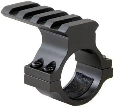 Tactical Barrel Mount with Rail, 1" Diameter Ring, 4-slot Rail, Fits 12ga Shotguns, 1" tube Scopes and Flashlights by…