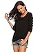 Unibelle Women Boat neck Slim fit Dolman basic Long sleeve Teen Girls Tees loose top t-shirt