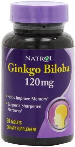 Natrol ginkgo biloba 120mg tablets, 60 count