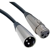 CableWholesale 6-Feet XLR Male/Female Microphone Cable (10Xr-01206)