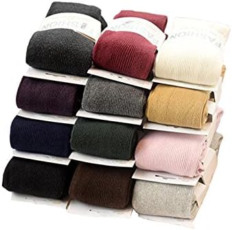 Win Change New Spring Autumn Winter Cotton Knitted Stockings Colorful Women Warm Twist Striped (grey)