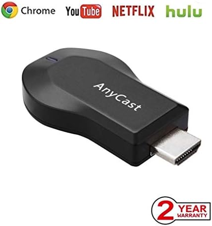 Anycast Wireless WiFi Display Dongle, 1080P HDMI Miracast Dongle Mirroring Device for iPhone iPad Mac Samsung Android Phones, Supports DLNA/Airplay/ Miracast/ Chromecast