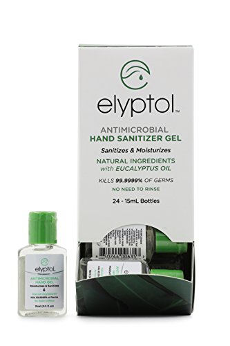 Elyptol Natural Antimicrobial Hand Sanitizer Spray | Dual Action Moisturizer and Sanitizer Formulated with Eucalyptus Oil & Kills 99.9999% of Germs | 15mL (0.5oz) Per Bottle, (Pack of 24)