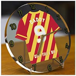 Bradford City - PERSONALISED Acrylic Desk Clock