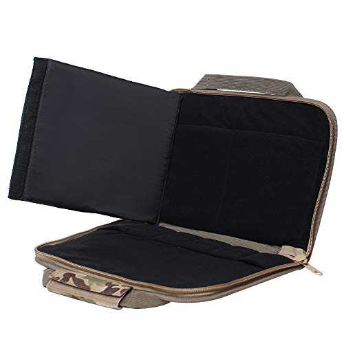 Kylebooker Tactical Deluxe Pistol Case Double Handgun Range Bags (CP)