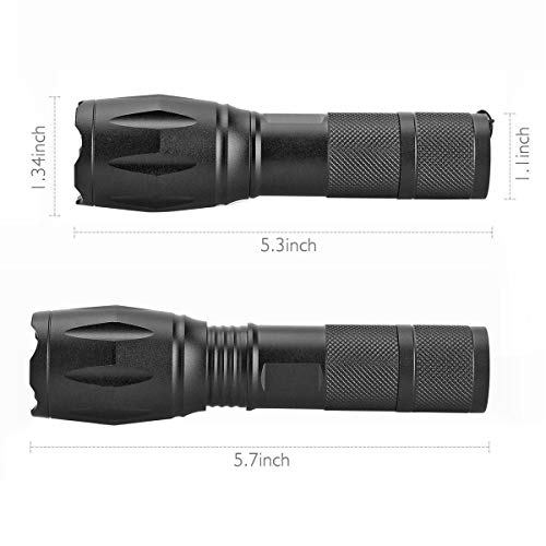 Escolite UV Flashlight Black Light,1 LED 395 nM Ultraviolet Blacklight Detector for Dog Urine, Pet Stains and Bed Bug