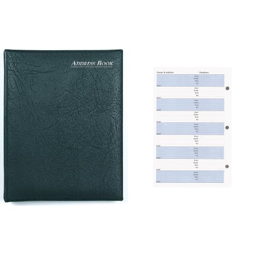 Collins 835 Ringbound Telephone and Address Book with Collins 835R Ring Bound Address Book Refill