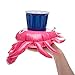 Inflatable Pool Drink Holders Float Floating Set of 3 - Premium Crab Cup Floaties Perfect for Pool, Birthday and Summer Fun Party For Adults, Kids, Beach Accessories, Ring Float, Hot Tub Pool Items
