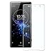 Sony XZ2 Screen Protector, Feitenn 3D Curved Full Screen Film 0.3mm HD Clear Gorilla Glass Screen Protector Film for Sony Xperia XZ2 (Clear)