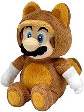 Tanooki Mario Plush 8'' - Super Mario Bros Racoon Costume Plushie Toy 8 Inch Tall
