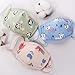 KISSBUTY 2 Pack Kids Mouth Mask Adjustable Anti Dust Face Mouth Mask, Cartoon Pattern 3 Layers Gauze Cotton Face Mask for Camping Travel, Children 0 to 3 Years, Random Patterns (2)
