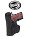 Winthrop Holsters IWB Single Spring Clip Black Leather Holster (Kimber Micro 9#1171)