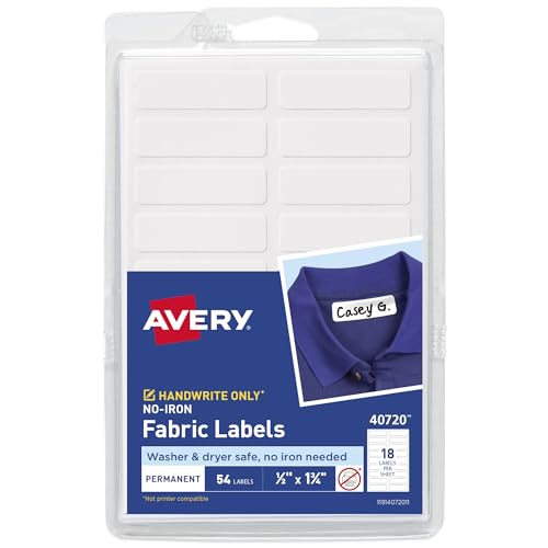 Avery No-Iron Fabric Labels
