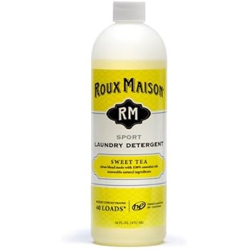 Roux Maison Sport Laundry Detergent - Odor Eliminator HE Detergent, All Natural Laundry Detergent, Up to 40 Machine Wash Loads - Sweet Tea 16oz.