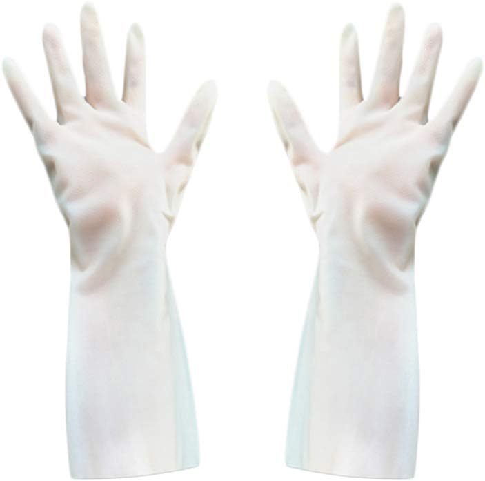Upkoch Gummi Reinigungshandschuhe Geschirrhandschuhe Weiss Wasserdicht Haushalt Lange Handschuhe Handschutz Fur Die Kuche Zu Hause 2 Paar Grosse L Sicherheitstechnik Shubhamindia Arbeitsschutzausrustung