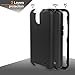 ZTE Maven 3 Case, ZTE Overture 3 Case, ZTE Prestige 2/Prelude Plus 4G LTE Case AMENQ Hybrid 3 IN 1 Heavy Duty Shockproof Protection Rugged Rubber Silicone Armor Cover for ZTE Android Phone (Black)