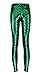 Alaroo Halloween Shiny Fish Scale Mermaid Leggings for Women Pants S-4XL