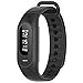 Fitness Tracker Blood Pressure Heart Rate ECG Monitoring For IPhone Android Phones Pedometer Calorie Sleep Tracker Waterproof - Black