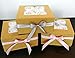 RomanticBaking 50 Pack 4 Cupcake Boxes With Insert and Window,Brown Kraft Paper Bakery Boxes for 6 Inch Dessert,Cake,Muffin,Donut,Macaron