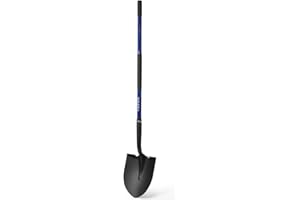 KOLEIYA Shovel,Shovels for Digging Heavy Duty with Fiberglass Handle,Spade Shovel for Gardening Trenching Planting Transferring,57 inches,Blue