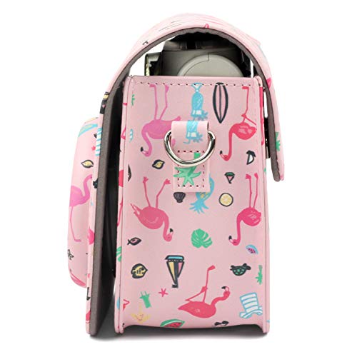 DKEnjoy Compatible Fuji Instax Mini 7S/7C, PU Leather Camera Case Bag with Adjustable Strap for Fujifilm Instax Mini 7S/7C Instant Film Camera