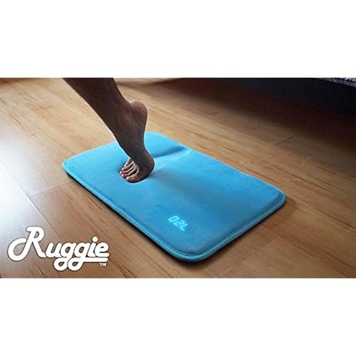 Ruggie Alarm Clock - The Original Rug Carpet Alarm Clock - Digital Display, Battery Operated, Nature Sounds - Advance Design for Modern Home, Kids, Teens, Girls, Guys and Heavy Sleepers (Blue) Home & Kitchen, Home Décor, Clocks, Alarm Clocks, Electronic Alarm Clocks