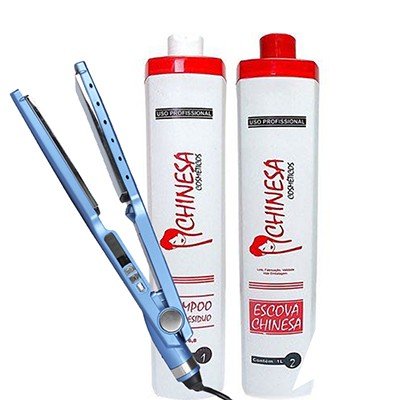 Kit Prancha Chapinha Nano Titanium 450 °F e Progressiva Chinesa