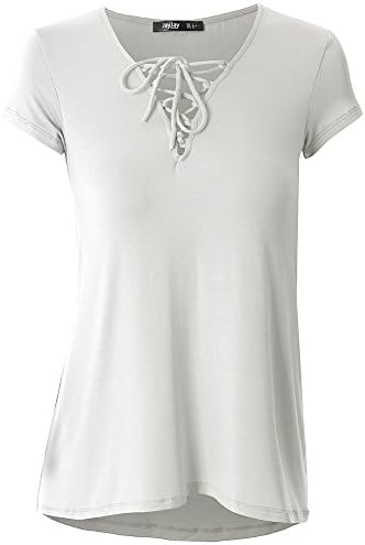 Mistere Fashion Women's shor Sleeved Fertilizer XL Straps Female,Small,WhiteWhite