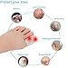 Breathable Gel Pinky Toe Protectors, 20 Pack Silicone Toe Sleeves Transparent Foot Corn Cushions Pads, Little Toe Caps for Bunion Blisters, Corns, Hammer Toes, Toenails Loss, Friction Pain Relief